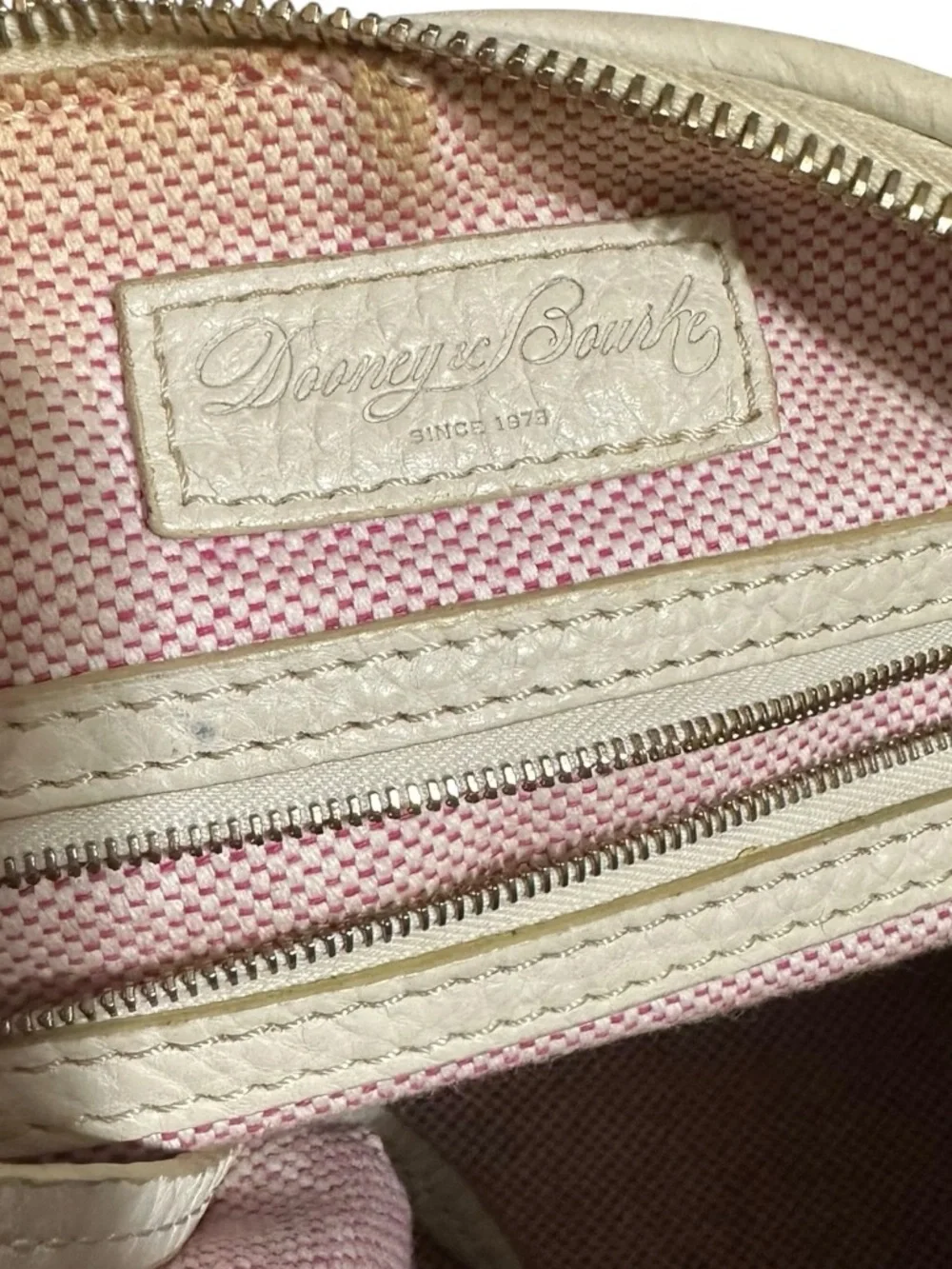 Dooney & Bourke Dillen Pebble Leather Satchel Barrel Doctor Bag - Picture 5 of 16